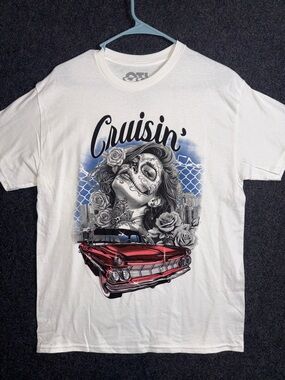 Cruisin' Graphic Short-Sleeve Tee - White with Red Car